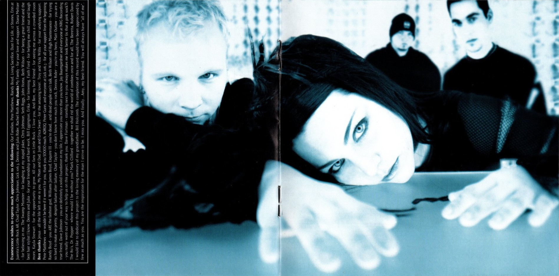 fallen by evanescence booklet pages 3 and 4